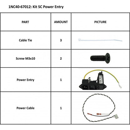 Summa SummaCut Kit SC Power Entry (1NC40-67012)