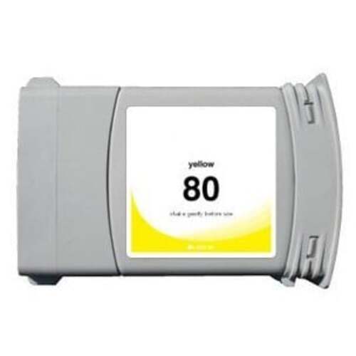 HP 80 350-ml Yellow Ink Cartridge for HP DesignJet 1050C and 1055CM - Partially Used (C4848A)