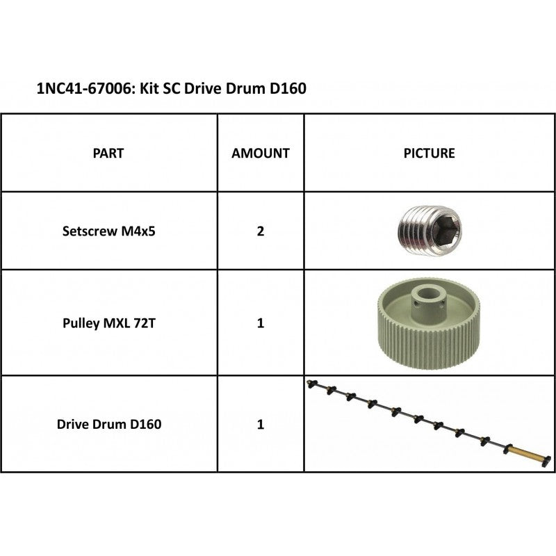 Drive Drum 64 for SummaCut D160 (1NC41-67006)