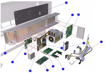 Print Mechanism PCA - For the HP DesignJet Z6100 Printers (Q6651-60349) - Refurbished