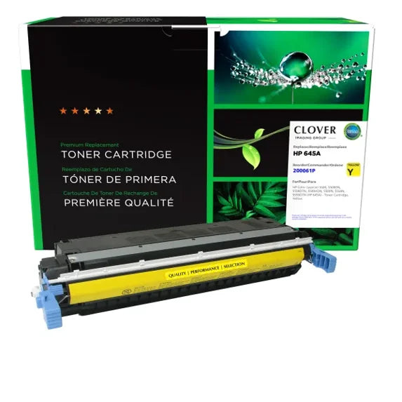 Clover Remanufactured Yellow Toner Cartridge for HP 645A (C9732A)