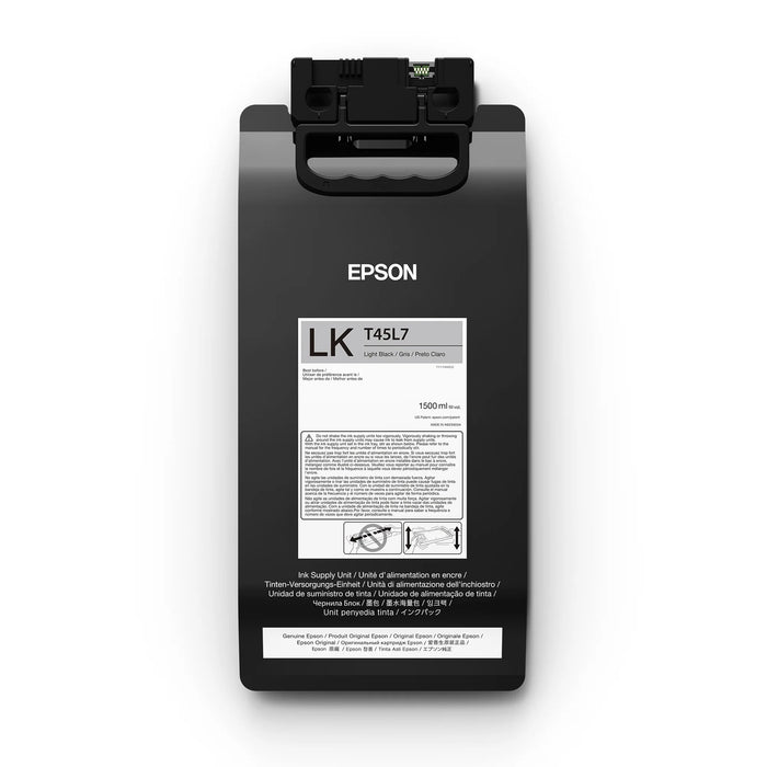 Epson T45L, 1500 ml Light Black Ultrachrome GS3 Ink Pack for the Epson Surecolor S80600L - T45L720