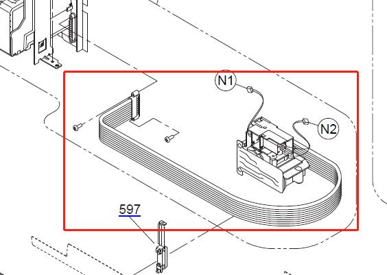 Damper ASSY with Tube for EPSON P600 P800 / 3890 3880 3885 / 3800 3850 R3000