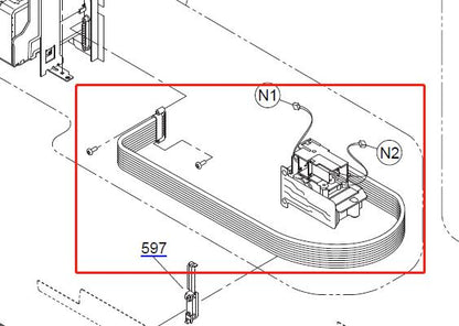 Damper ASSY with Tube for EPSON P600 P800 / 3890 3880 3885 / 3800 3850 R3000