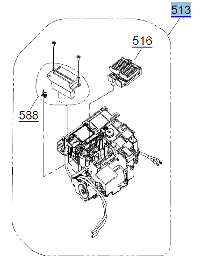 Pump Series / Cleaning Unit for EPSON Pro 4900 4910 / SC-P5000 - 1897160 / 1824264