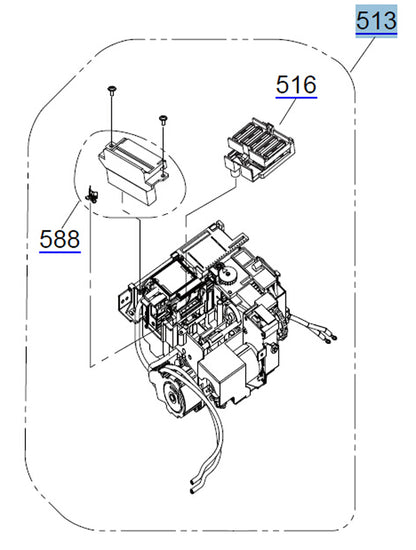 Pump Series / Cleaning Unit for EPSON Pro 4900 4910 / SC-P5000 - 1897160 / 1824264