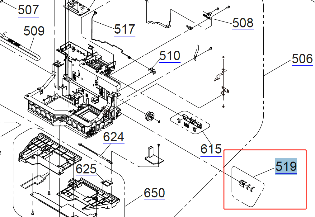 OIL PAD ASSY ESL.,ASP for EPSON S40600/S60600/S80600 S40610/S60610/S80610 B9000/F9300/9400 - 1680697