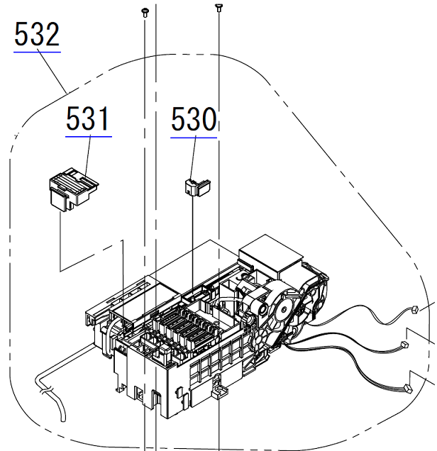 EPSON SureColor SC-F7000/F7070 F7100/F7170 B7000/B7070 Pump Cap Assy/Cleaning Unit - 1834249 / 1599149