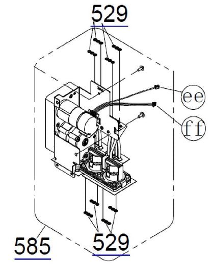 CIRCULATION, Pump ASSY for EPSON SC-S50600 S50610 S50670 / S70600 S70610 S70670- 1730651 / 1652836