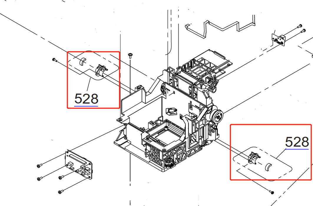 EPSON B6000 F6000 F6200 F6300 / T3000 T5000 T7000 / T3200 T5200 T7200 OIL PAD ASSY ,ASP - 1588063