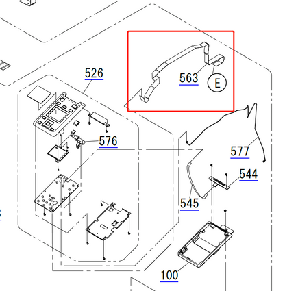 PANEL Cable FFC for EPSON SureColor F6300 F6370 - 2198178