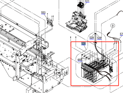 Right INK HOLDER. for EPSON SC-F7200 F7270 F9200 F9270 - 1921964 / 1863901 / 1828621