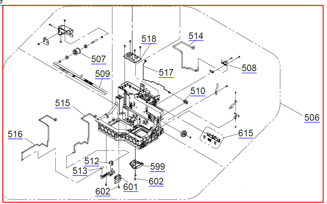 CARRIAGE ASSY for EPSON SC-F9200 F9270 - 1859867