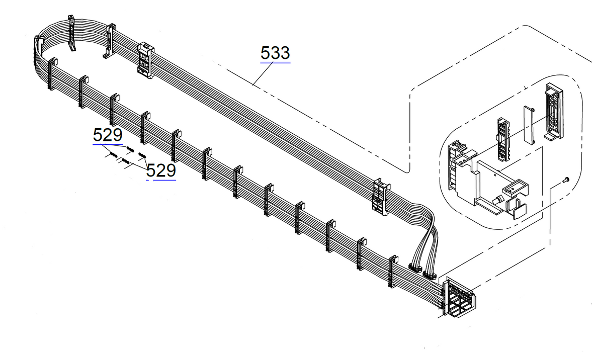 EPSON SC-F9200 F9270 INK TUBE ASSY - 1863895