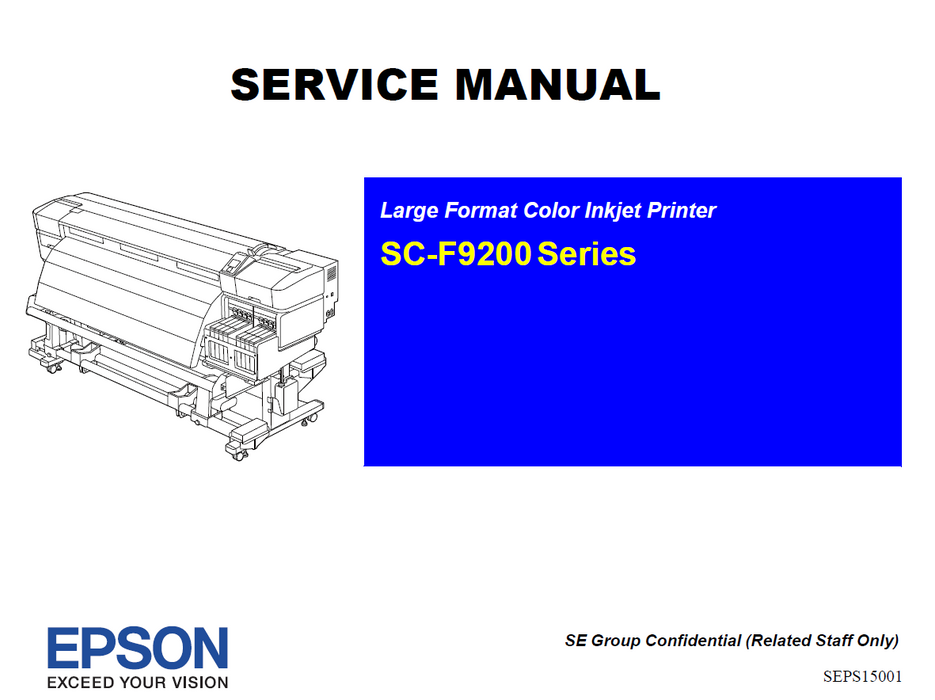 EPSON SureColor F9200 F9270 Service Manual