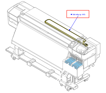 EPSON SC-F9300 F9370 F9400 F9470 B9000 B9070 INK TUBE ASSY - 1863585
