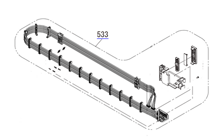 EPSON SC-F9300 F9370 F9400 F9470 B9000 B9070 INK TUBE ASSY - 1863585