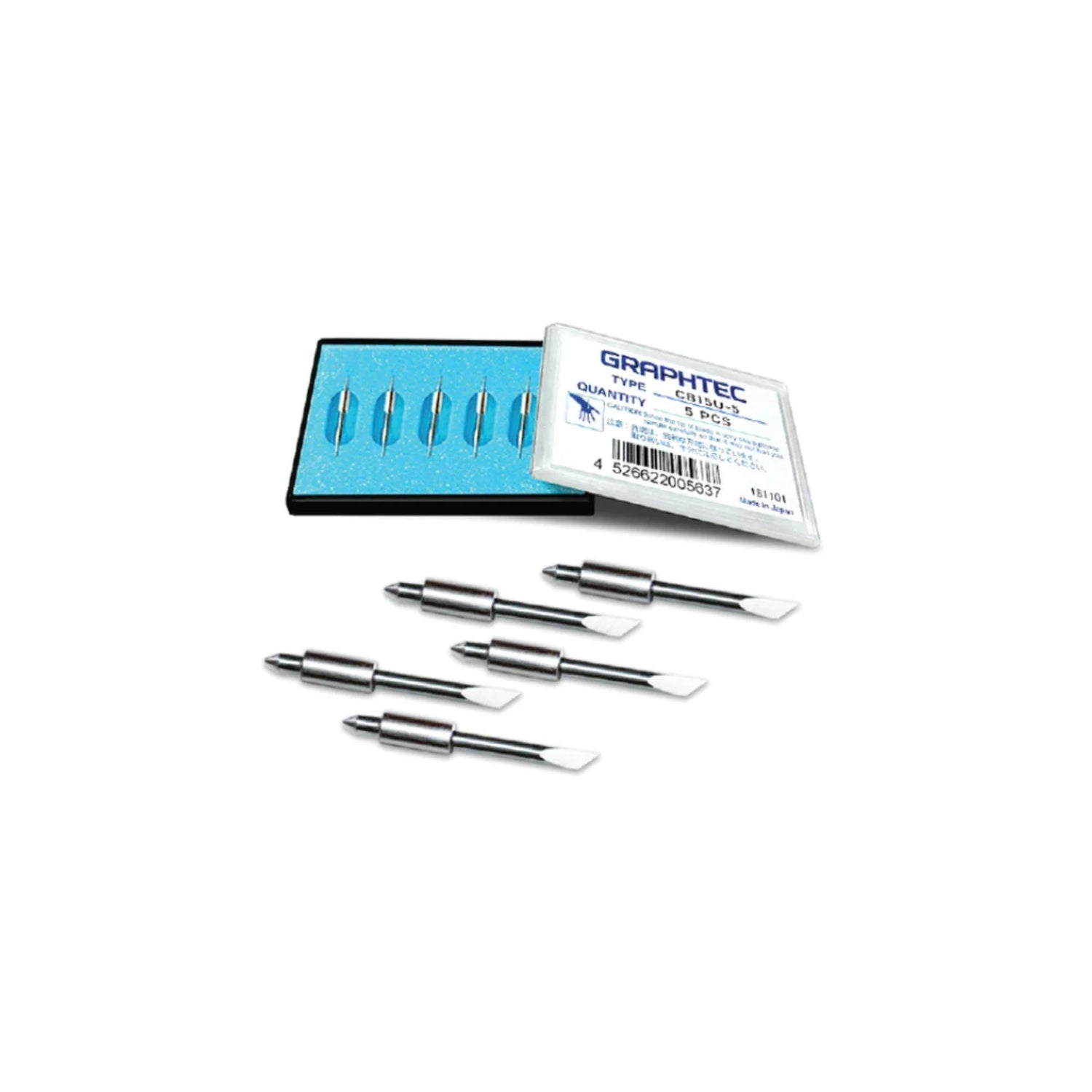 GRAPHTEC 1.5mm Super-Steel Blade 45° high-intens, reflective (5/pk) for PHP33/35-CB15N-HS Bladeholder