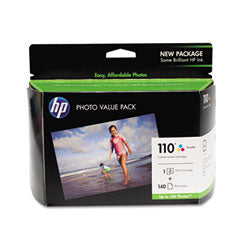 HP 110 Series Photo Value Pack, 140 4"x6" sheets HP Advanced Photo Paper - Q8700BN
