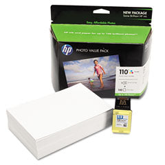 HP 110 Series Photo Value Pack, 140 4"x6" sheets HP Advanced Photo Paper - Q8700BN