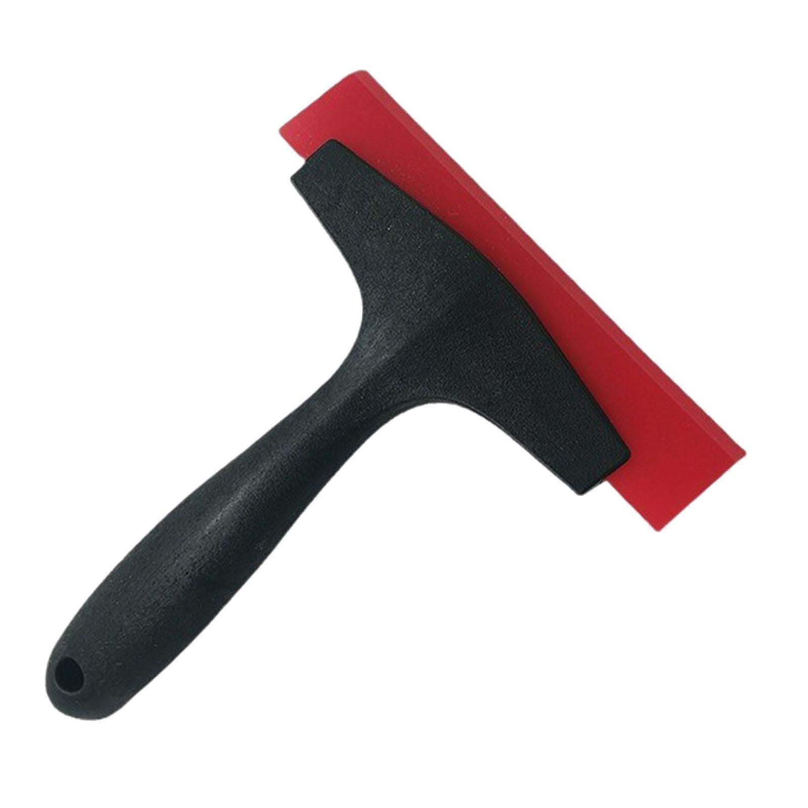 Beef Tendon Squeegee Red Rubber Scraper with Handle (19 x 14 cm)