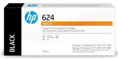 HP 624 Black DyeSub Ink Cartridge 775ml for Stitch S300 - 2LL53A