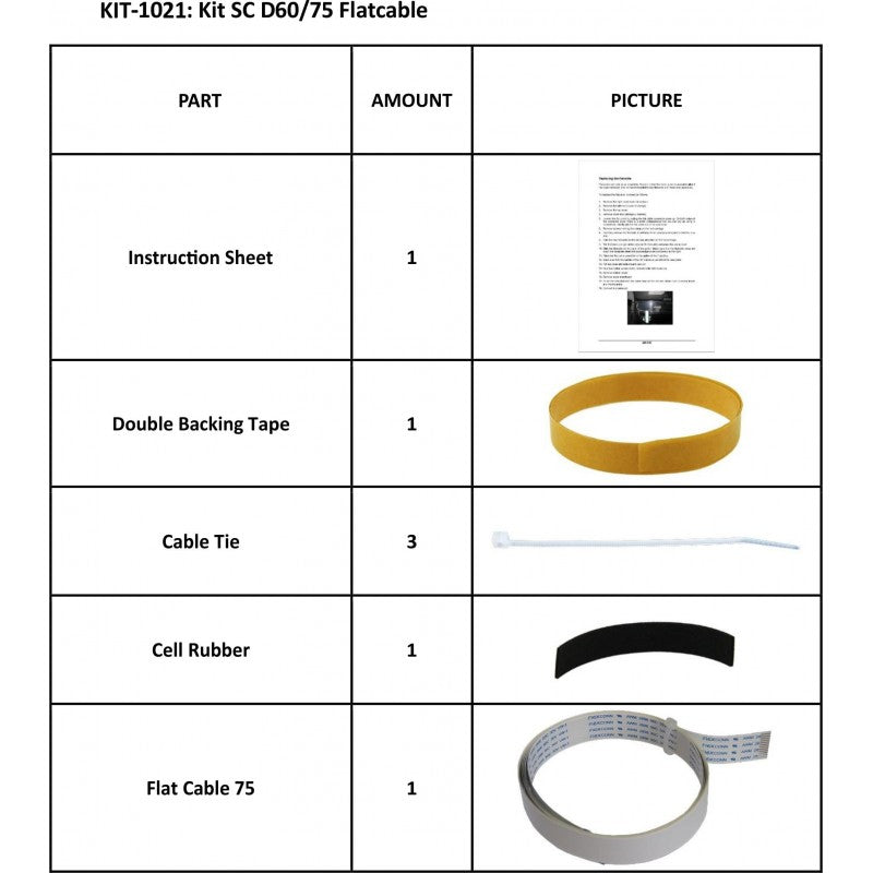 Summa SummaCut Kit SC D60/75 Flat Cable (KIT-1021)