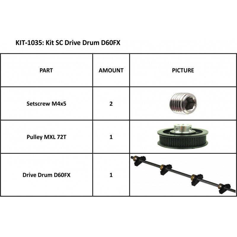 Summa SummaCut Kit SC Drive Drum D60FX (KIT-1035)