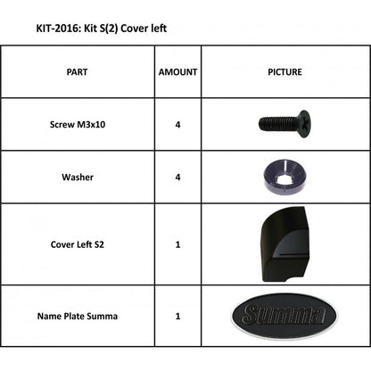 Cover Left Kit for S(2)Class Series (KIT-2016)