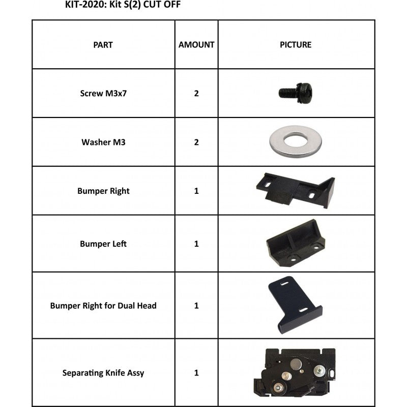 Cut Off Assy for Summa S2 Series (KIT-2020)