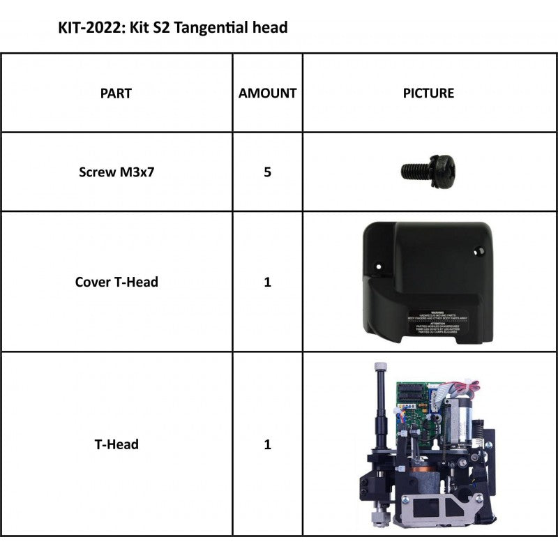Kit S2 Tangential Head for  Summa S2 T120, T140, T160, T75 Series (KIT-2022)