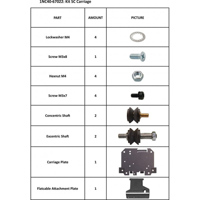 SummaCut Kit Carriage Assy (1NC40-67022)