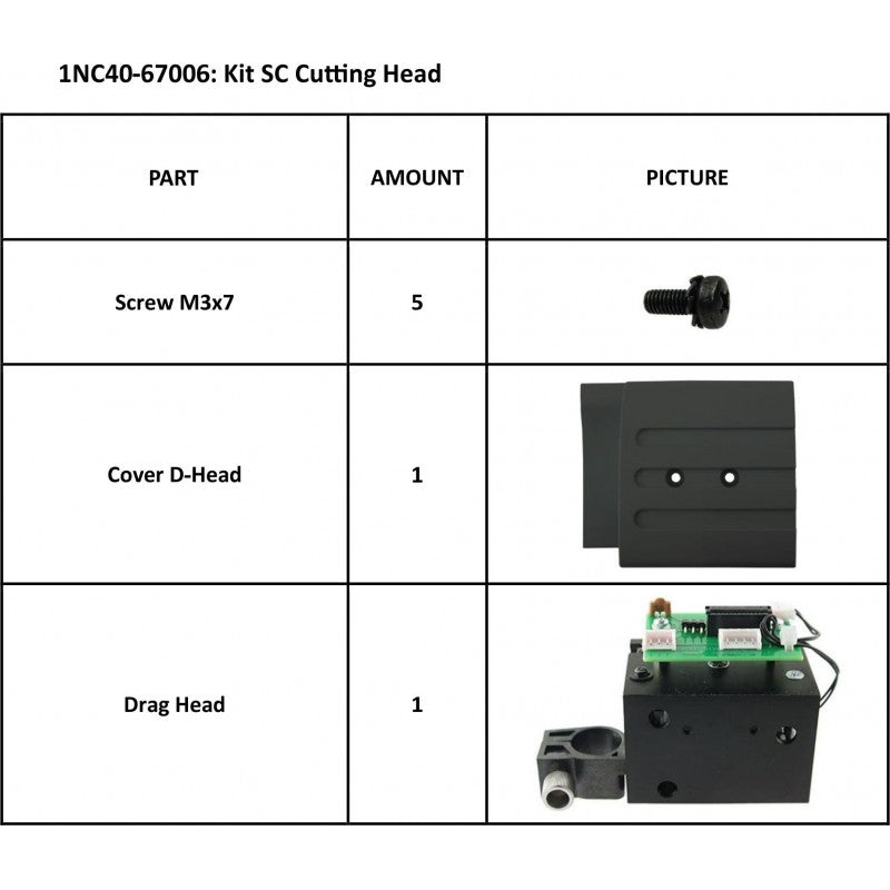 Summa SummaCut Kit SC Cutting D-Head (SN >= XX1111-10XXX) / 1NC40-67006