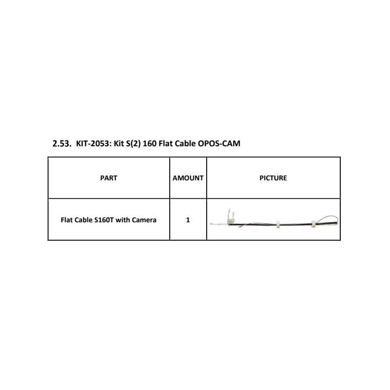 Summa Kit Flat Cables OPOS CAM S160T for Summa S Class S(2) 160-T Series  (KIT-2053)