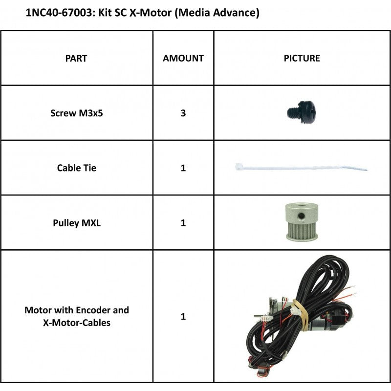 Summa SummaCut Kit SC X-Motor, Media Advance (1NC40-67003)