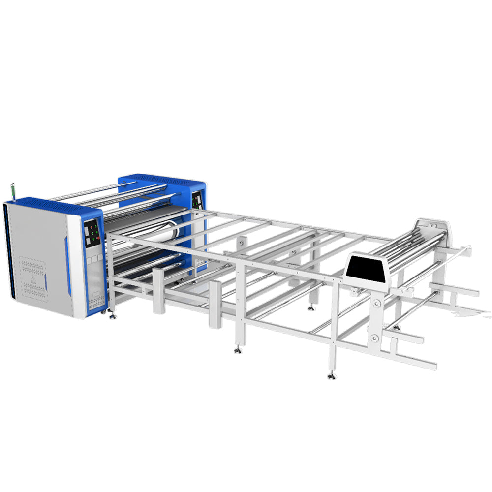 74.8in/1900mm Roll-to-Roll Large Format Heat Transfer Machine PLC+Auto. Alignment blanket (Oil-warming Machine)