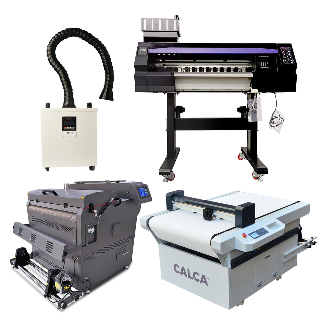 CALCA Prime 24inch DTF Printing System (Dual Epson I3200-A1 Heads, Compact Powder Shaker and Dryer)