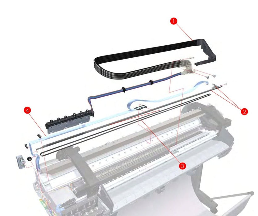 Encoder Strip Assembly for the HP DesignJet Z2100, T1100, T610, Z3200, Z3100 44-inch Series (Q6659-60176)