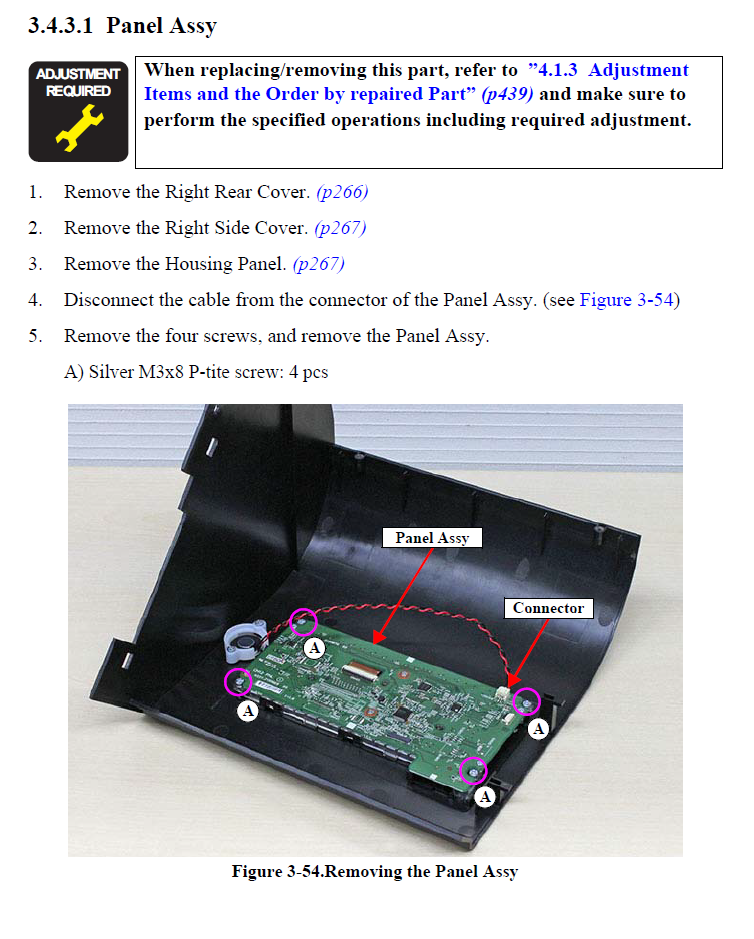 Panel ASSY for EPSON SureColor P7500 P9500 - 1821505