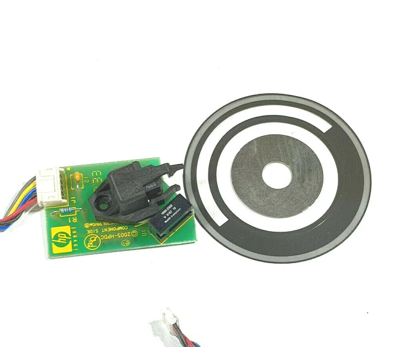 Drive Roller Encoder Sensor and Disk - For the HP DesignJet L25500, Z6100, Z6200 Plotters (Q6651-60320) - Refurbished