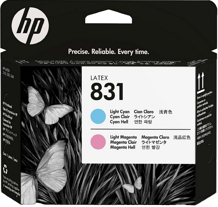 HP 831 Light Magenta/Light Cyan Latex Printhead for HP Latex 100, 300 and 500 series printers - CZ679A