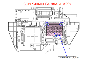 CARRIAGE ASSY for EPSON SureColor S40600 S40610 S40670 - 1725001