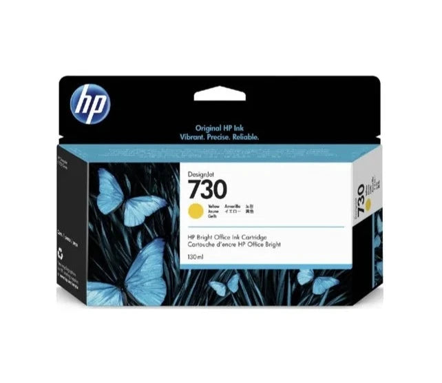 HP 730 130-ml Yellow DesignJet Ink Cartridge for HP DesignJet T1700, T1700dr - P2V64A