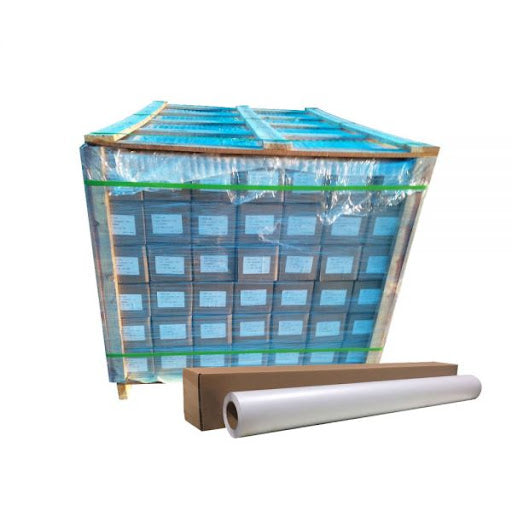 42 Rolls 54in by 50yd Glossy Cold Lamination Film (Monomeric 3.15 mil, Paper Adhesive Glue)