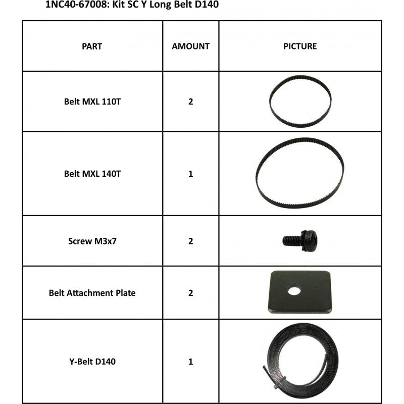 Summa SummaCut Kit SC Y Long Belt 54 for SummaCut D140 (1NC40-67008)