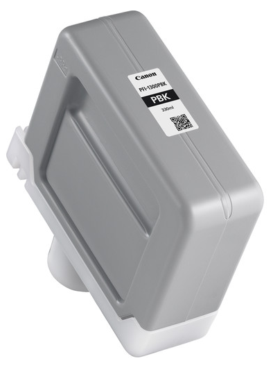 Canon PFI-1300PBK Photo Black Ink Tank (330mL) for imagePROGRAF PRO-2000, PRO-2100, PRO-4000, PRO-4000S, PRO-4100, PRO-4100S, PRO-6000S, PRO-6100, PRO-6100S - 0811C001AA