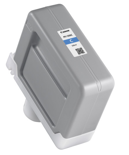Canon PFI-1300C Cyan Ink Tank (330mL) for imagePROGRAF PRO-2000, PRO-2100, PRO-4000, PRO-4000S, PRO-4100, PRO-4100S, PRO-6000S, PRO-6100, PRO-6100S - 0812C001AA