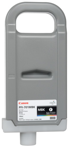 Canon PFI-701MBK Matte Black Ink Tank (700ml) for imagePROGRAF iPF8000, iPF8000S, iPF9000, iPF9000S - 0899B001AA