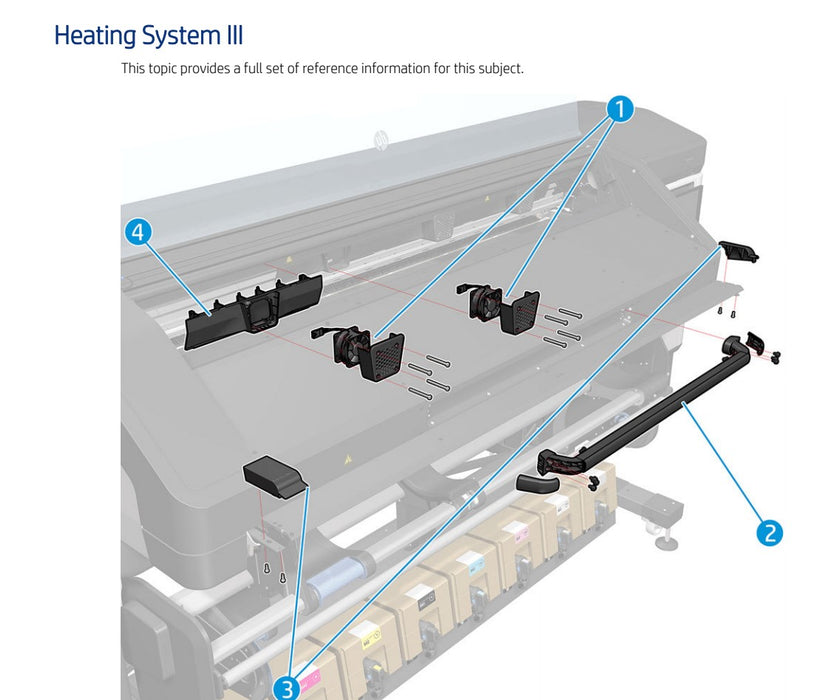 Lifting Mechanism Handle for HP Latex 700 and 800 Printer (Y0U21-67052)