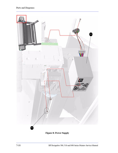 C7769-60387 Power supply assembly for HP DesignJet 510, 500, 800 Series